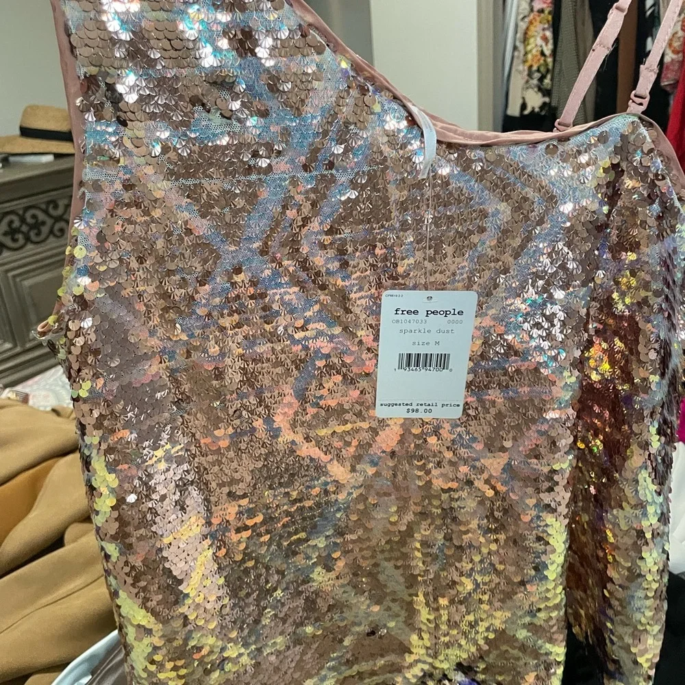 Free People Multicolor Sequin Camisole